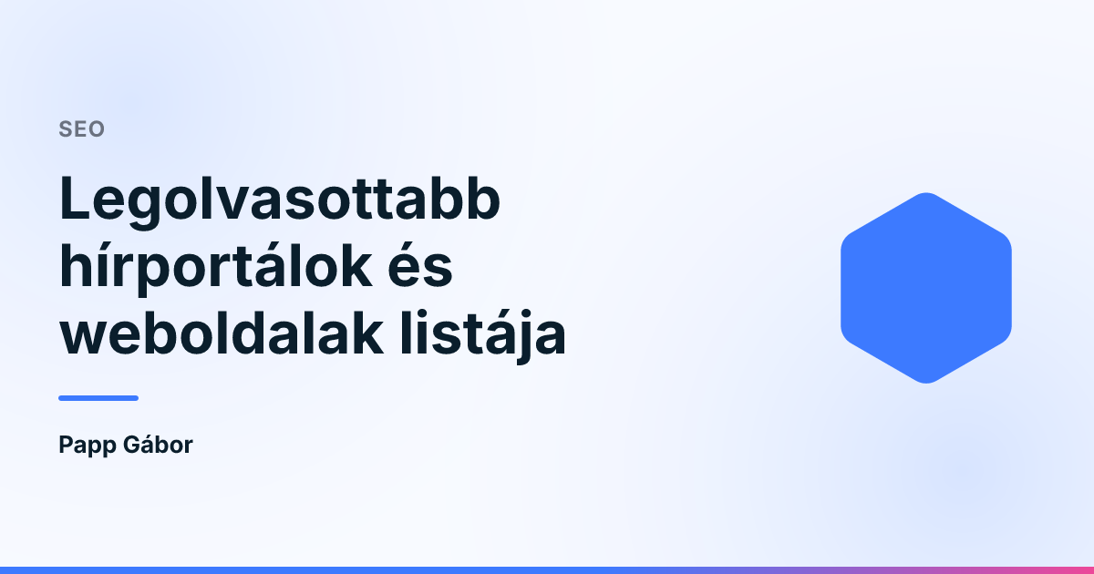 Legolvasottabb hírportálok és weboldalak listája