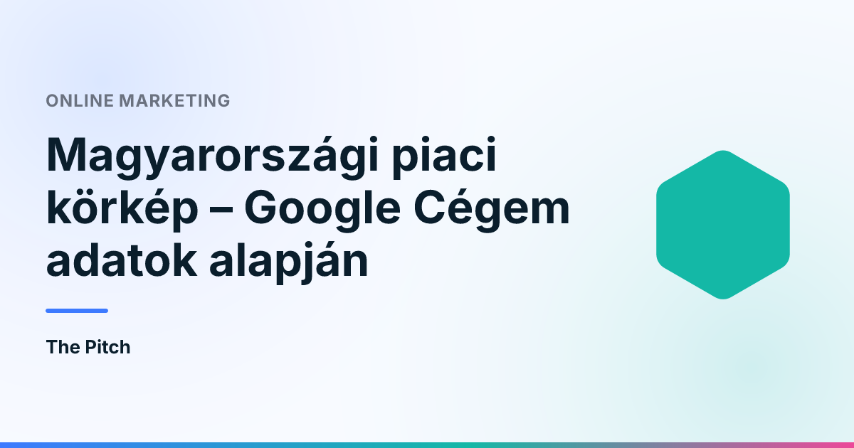 Magyarországi piaci körkép – Google Cégem adatok alapján