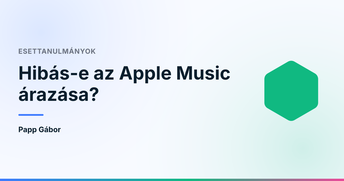 Hibás-e az Apple Music árazása?