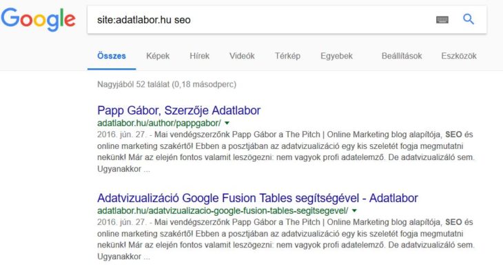 Adatlabor SEO