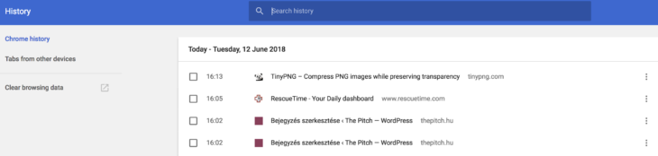 Google keresési előzmények 2