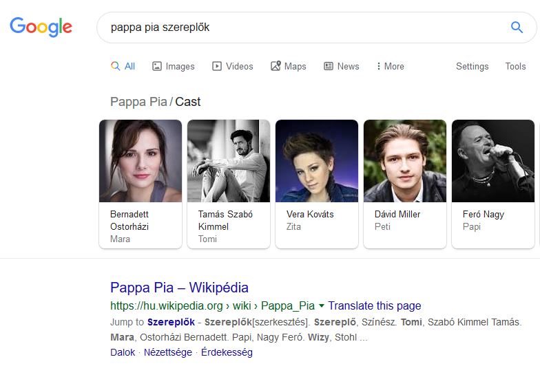 pappa pia szereplők