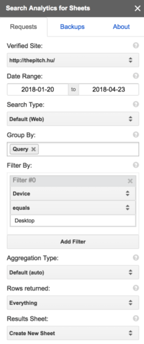 search analytics for sheets adatexport