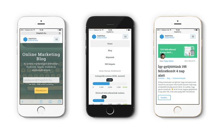 The Pitch Online Marketing Blog iPhone készüléken