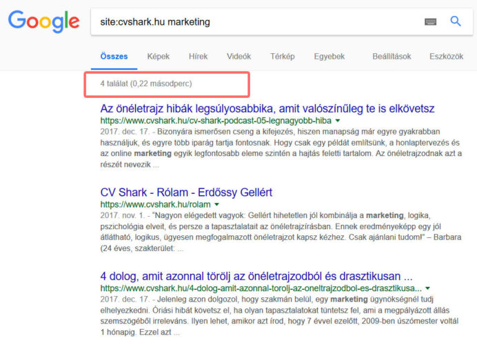 CV Shark marketing