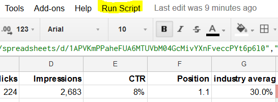 Script futtatása