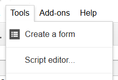 Google Script Editor