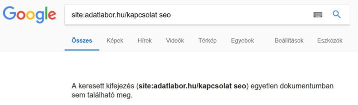 Adatlabor weboldal kapcsolat aloldal