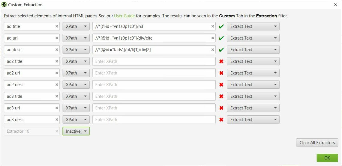 google hirdetés xpath