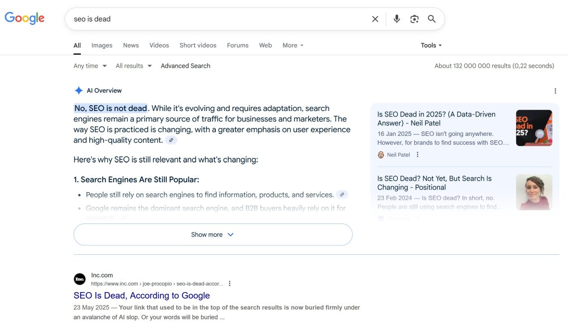 seo is dead
