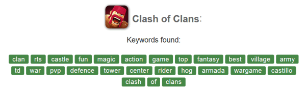 ASO App Store Optimalizalas Clash of Clans