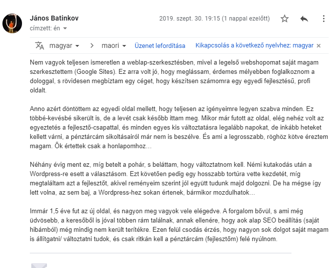 wordpress vélemény