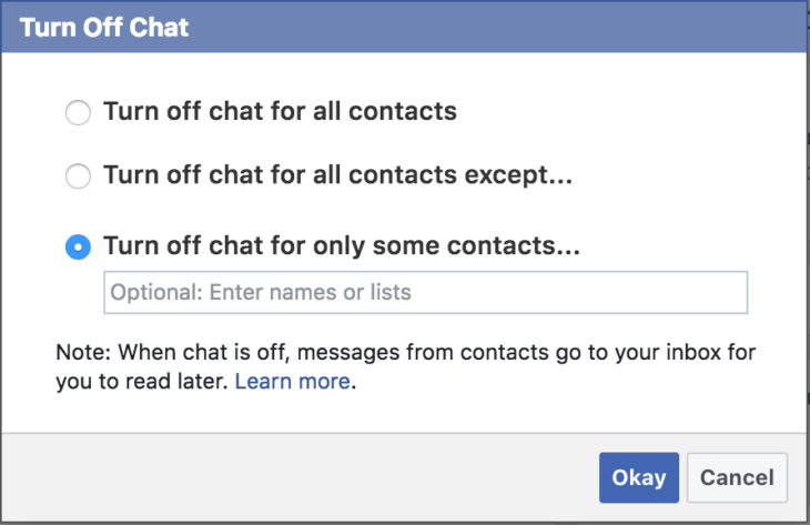 Facebook inkognitó mód