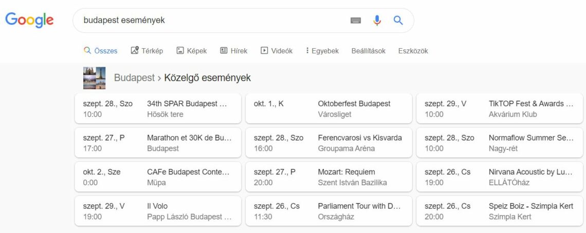 SERP events
