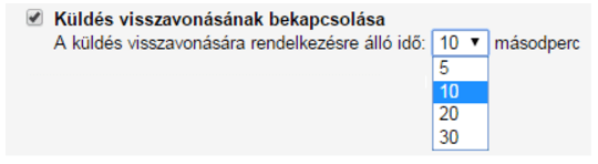 Gmail küldés visszavonása