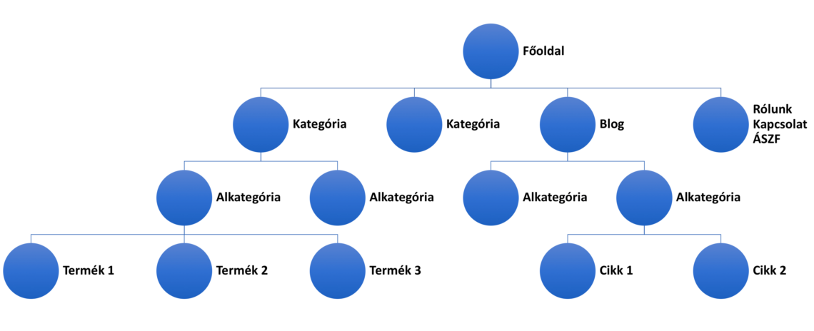 ideális oldalstruktúra sematikus ábra