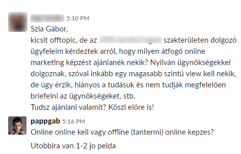 online marketing képzés