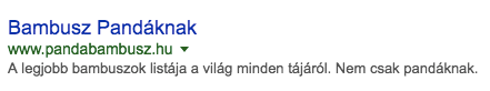 SERP snippet illusztráció SEO audithoz.