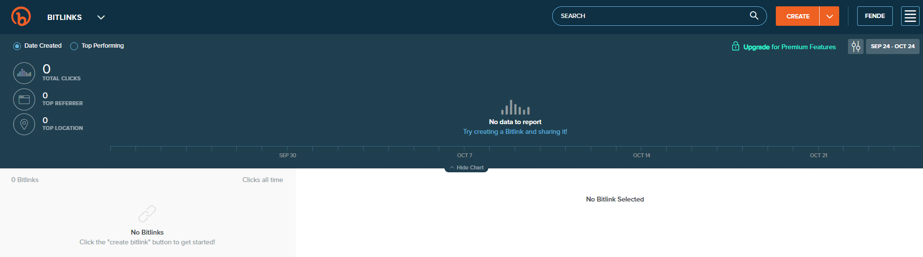 bitly link kattintási riport