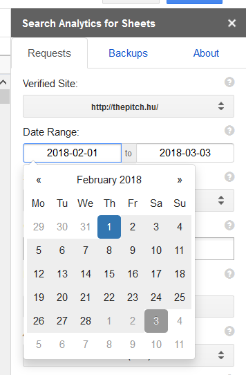 google search console adat lehívása