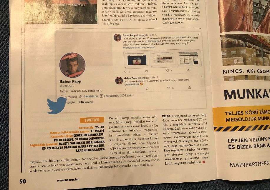 haszon magazin, papp gábor