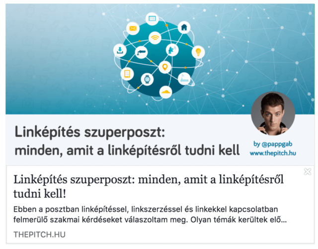 facebook open graph debugger link előnézet