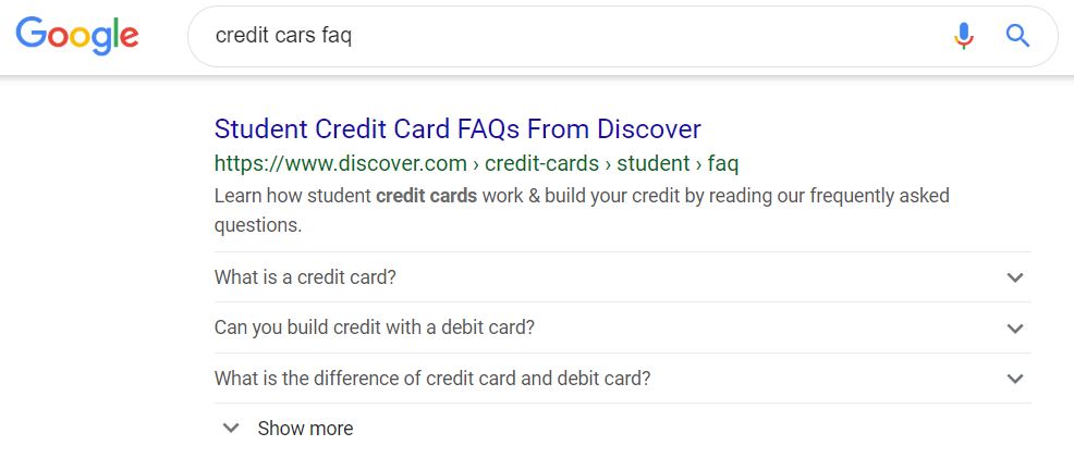 SERP FAQ