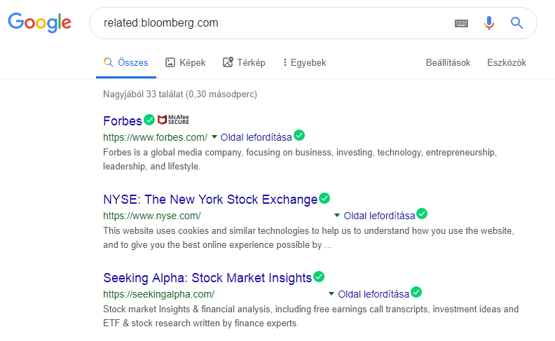 Google keresés related