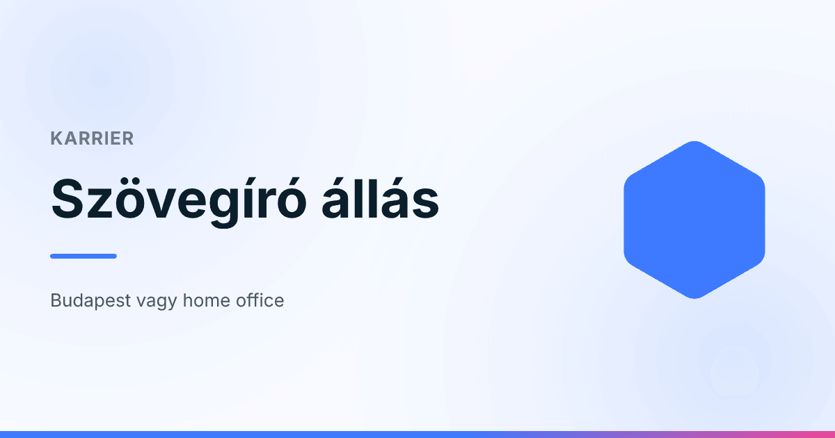 Szövegíró állás