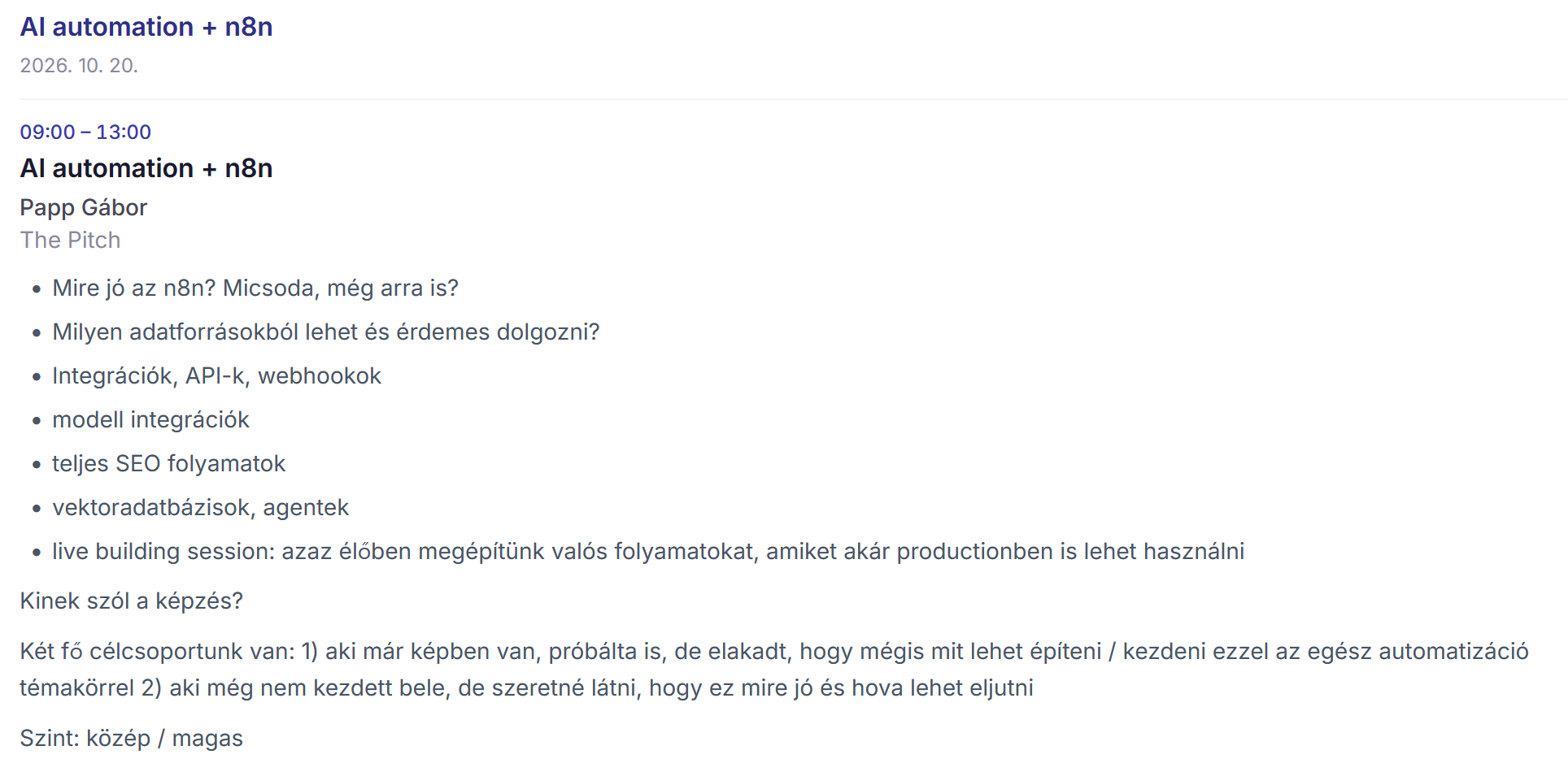 AI Automation n8n segítségével